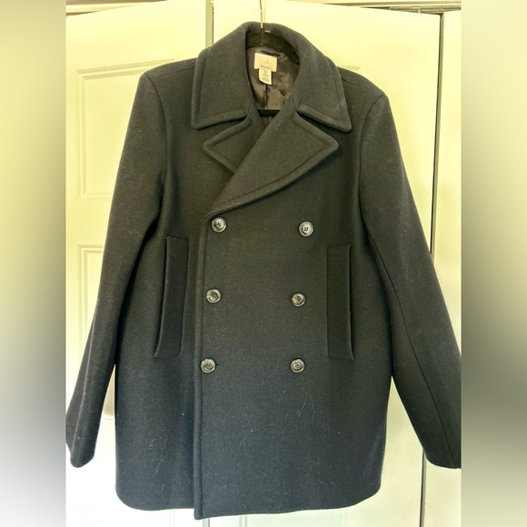 H&M Premium Selection oversize Navy Coat - Picture 6 of 9